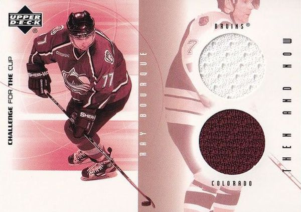 jersey karta RAY BOURQUE 01-02 Challenge for the Cup Then and Now číslo TN-RB